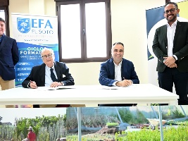 DIPUTACIÓN Y EFA EL SOTO FIRMAN UN ACUERDO PARA IMPULSAR LA FORMACIÓN AGRARIA EN EL VIVERO PROVINCIAL