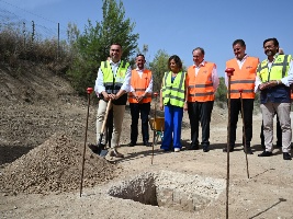 COLOCADA LA PRIMERA PIEDRA DE LA NUEVA LÍNEA DE PRETRATAMIENTO DE BIORRESIDUOS EN LA ECOCENTRAL GRANADA